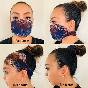 3-in-1 FACE COVER, HEADBAND, SCRUNCHIE